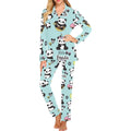 Cute baby panda pattern Women's Long Pajama Set