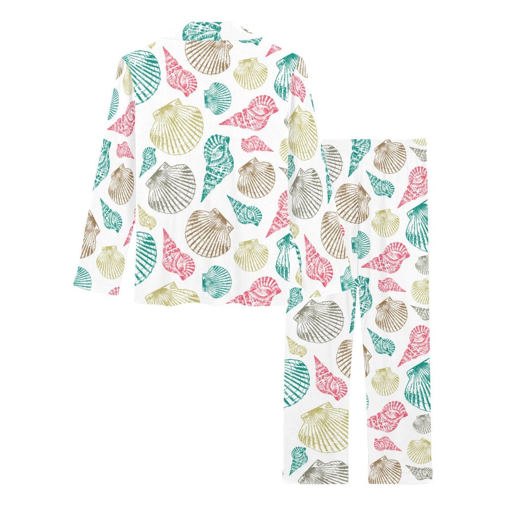 Colorful shell pattern Women's Long Pajama Set