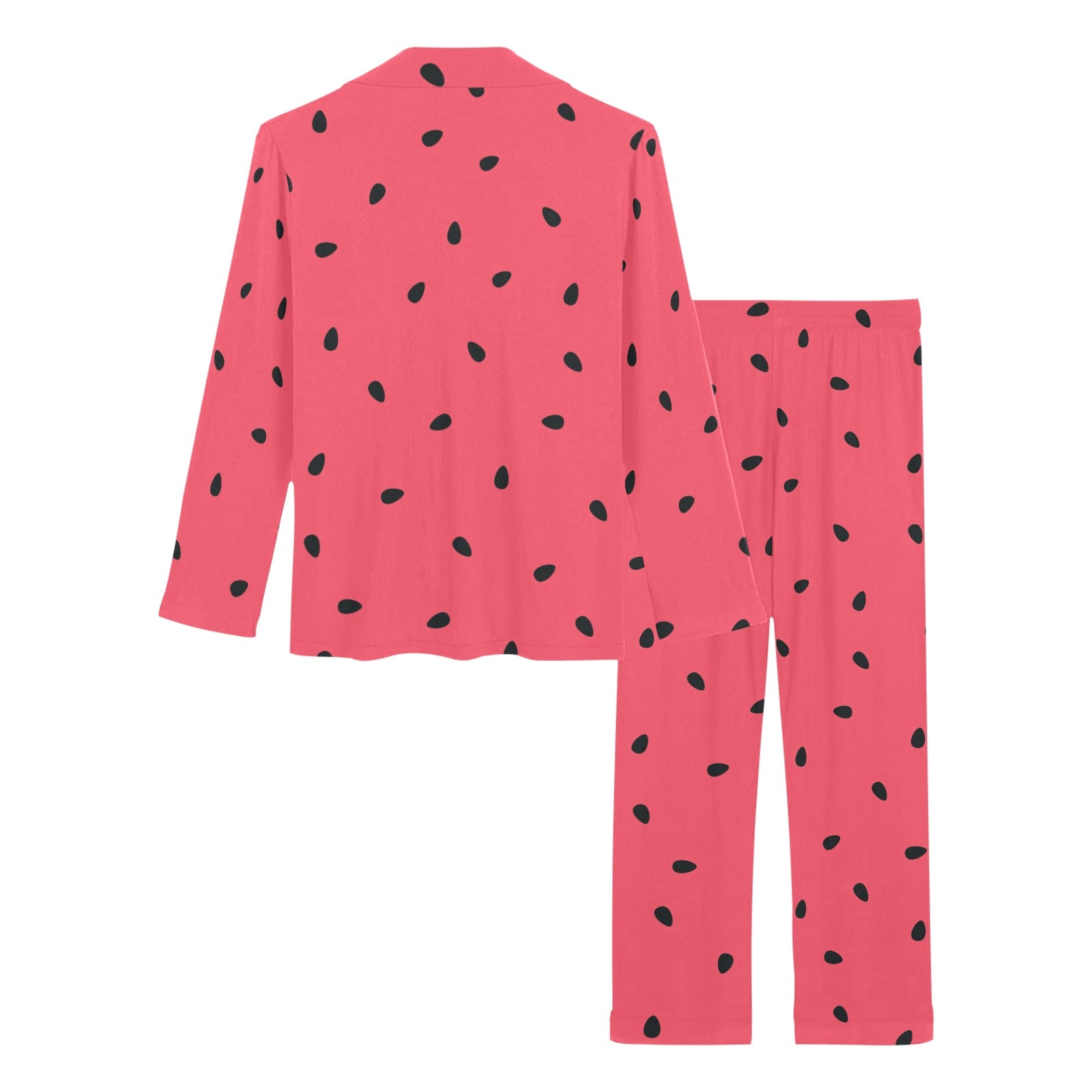 watermelon texture background Women's Long Pajama Set