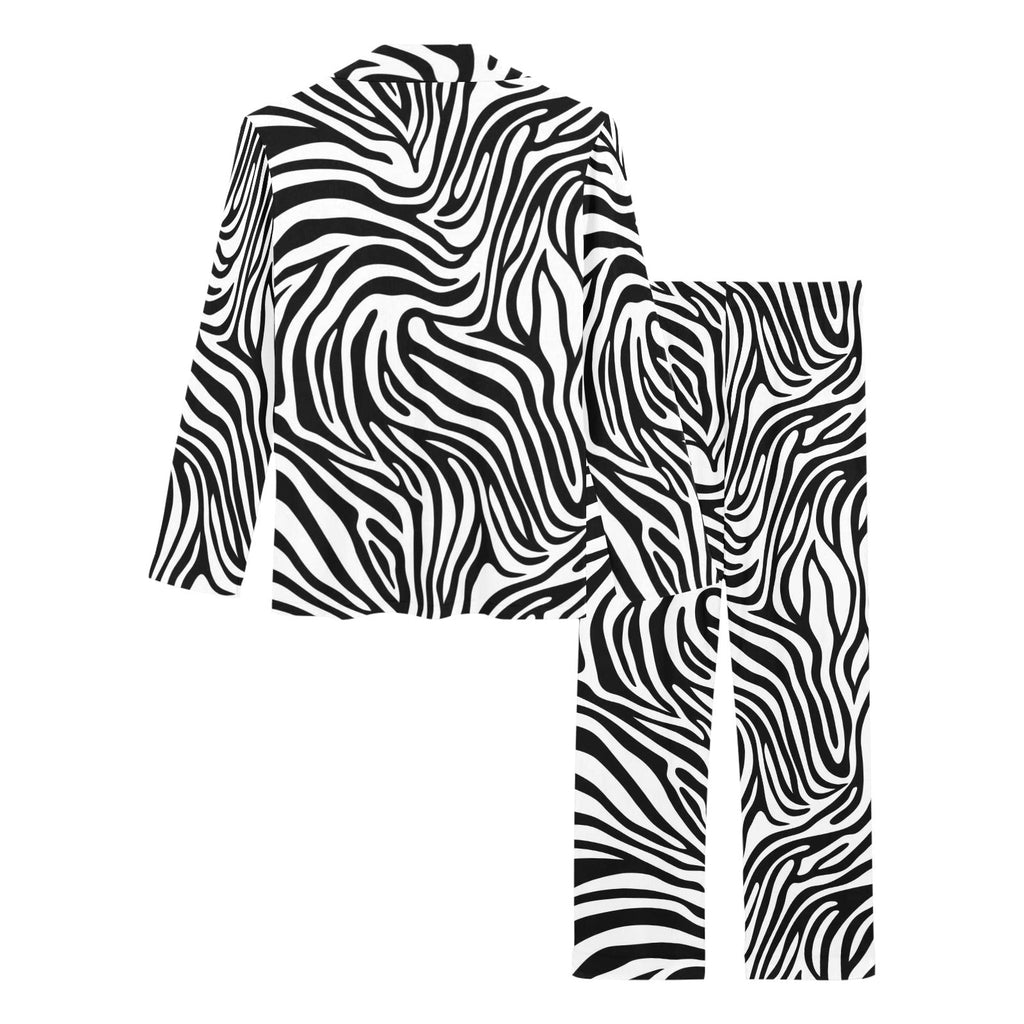 Zebra skin pattern Women's Long Pajama Set