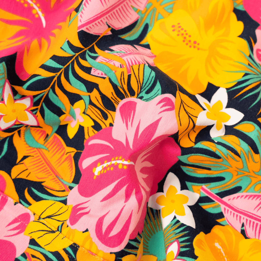 Mens Pyjamas - Hibiscus - Shorts & T-Shirt