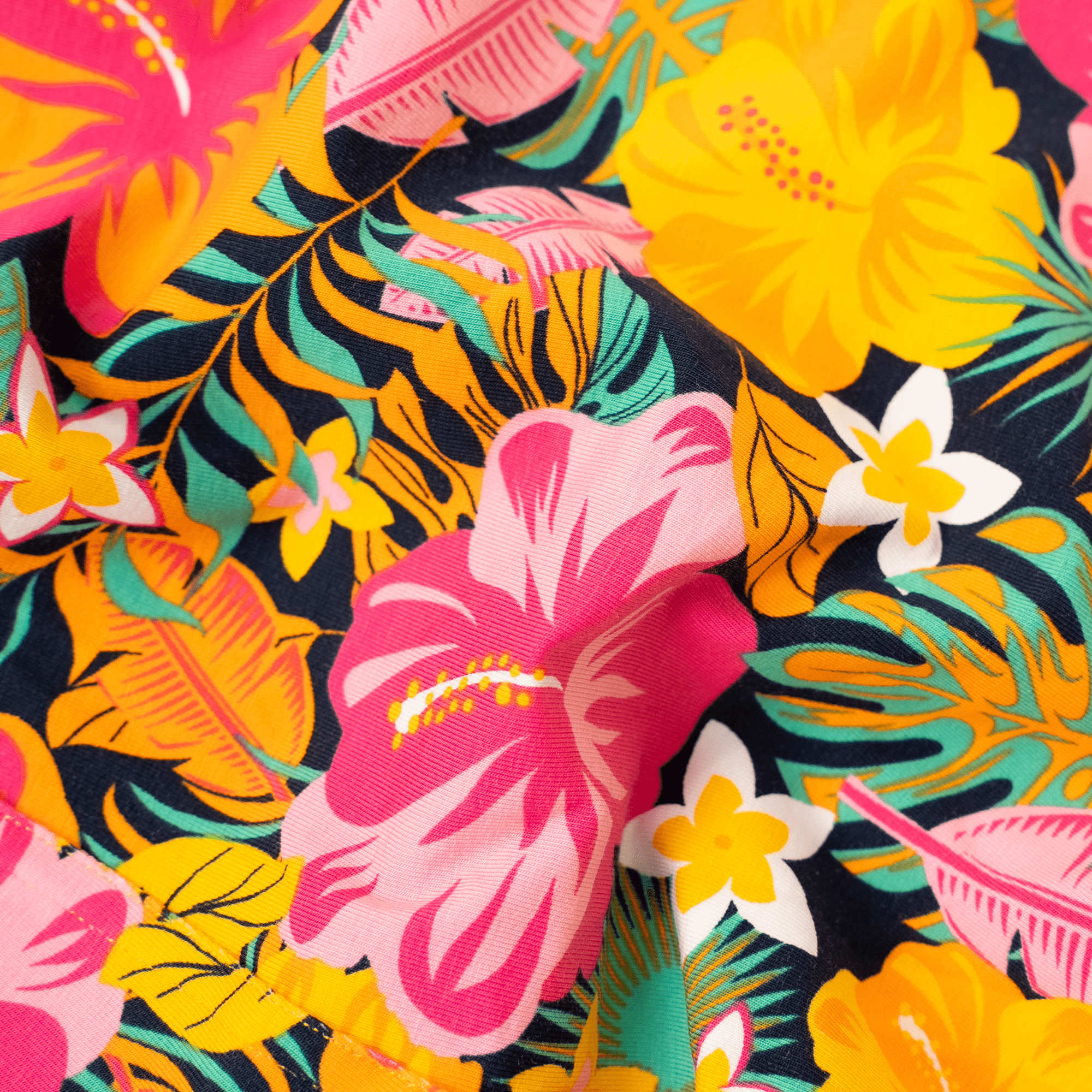 Mens Pyjamas - Hibiscus - Shorts & T-Shirt