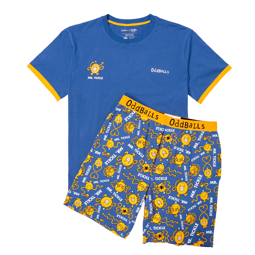 Mens Pyjamas - Mr Tickle - Shorts & T-Shirt