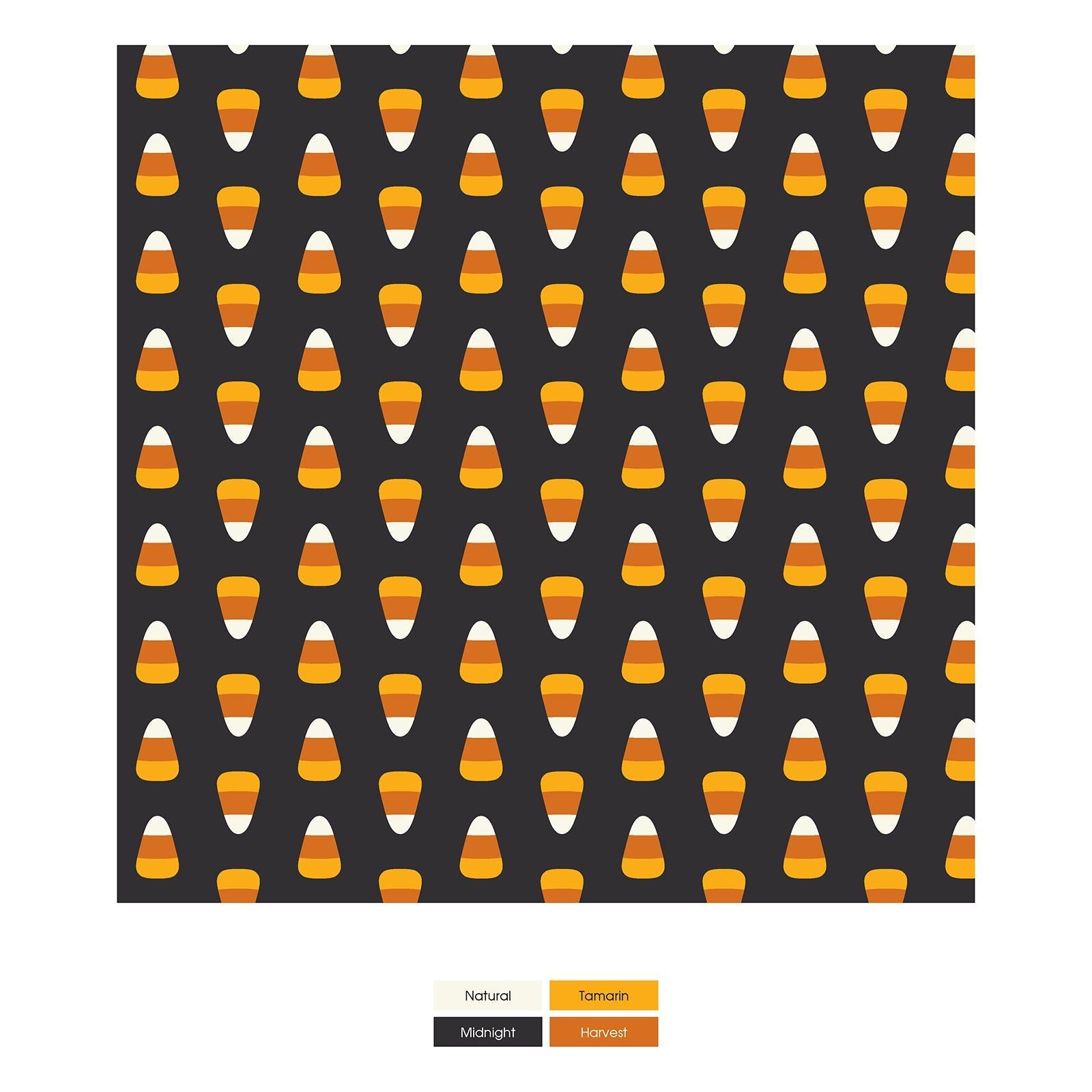 Men's Print Pajama Pants in Midnight Candy Corn