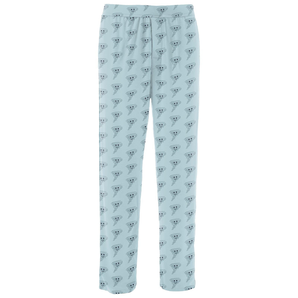 Men's Print Pajama Pants in Spring Sky Happy Tornado