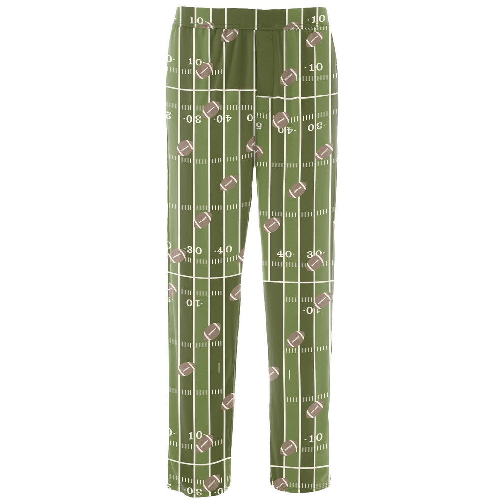 Men's Print Pajama Pants in Pesto Football
