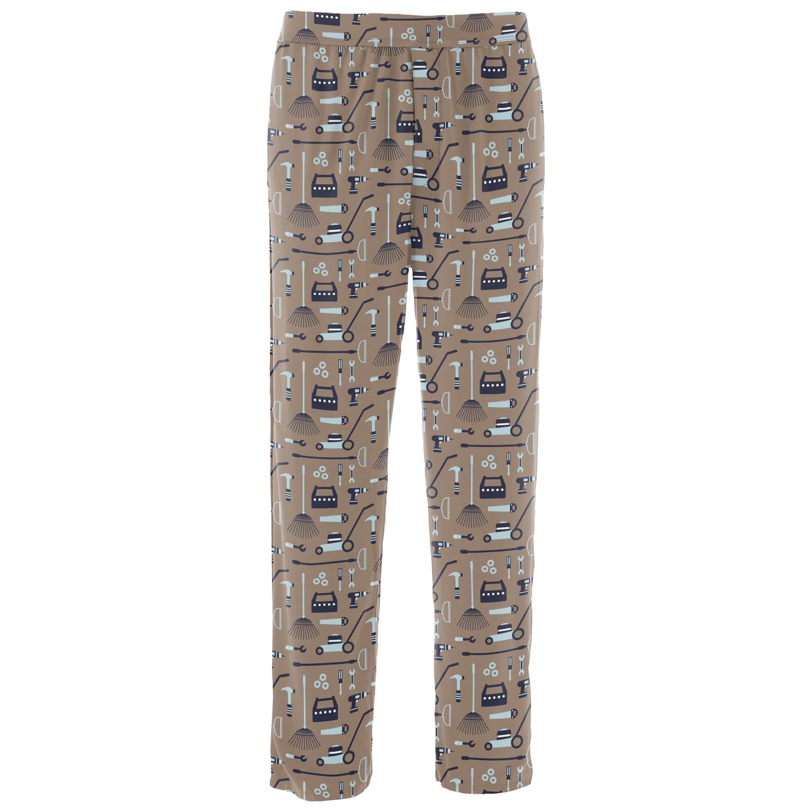 Men's Print Pajama Pants in Portabella Fall Tools