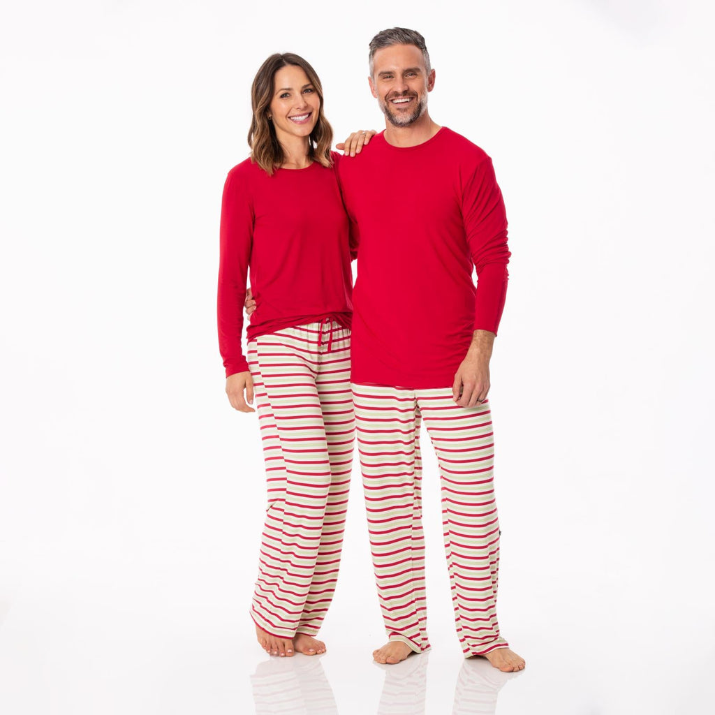 Men's Long Sleeve Pajama Set in 2020 Candy Cane Stripe