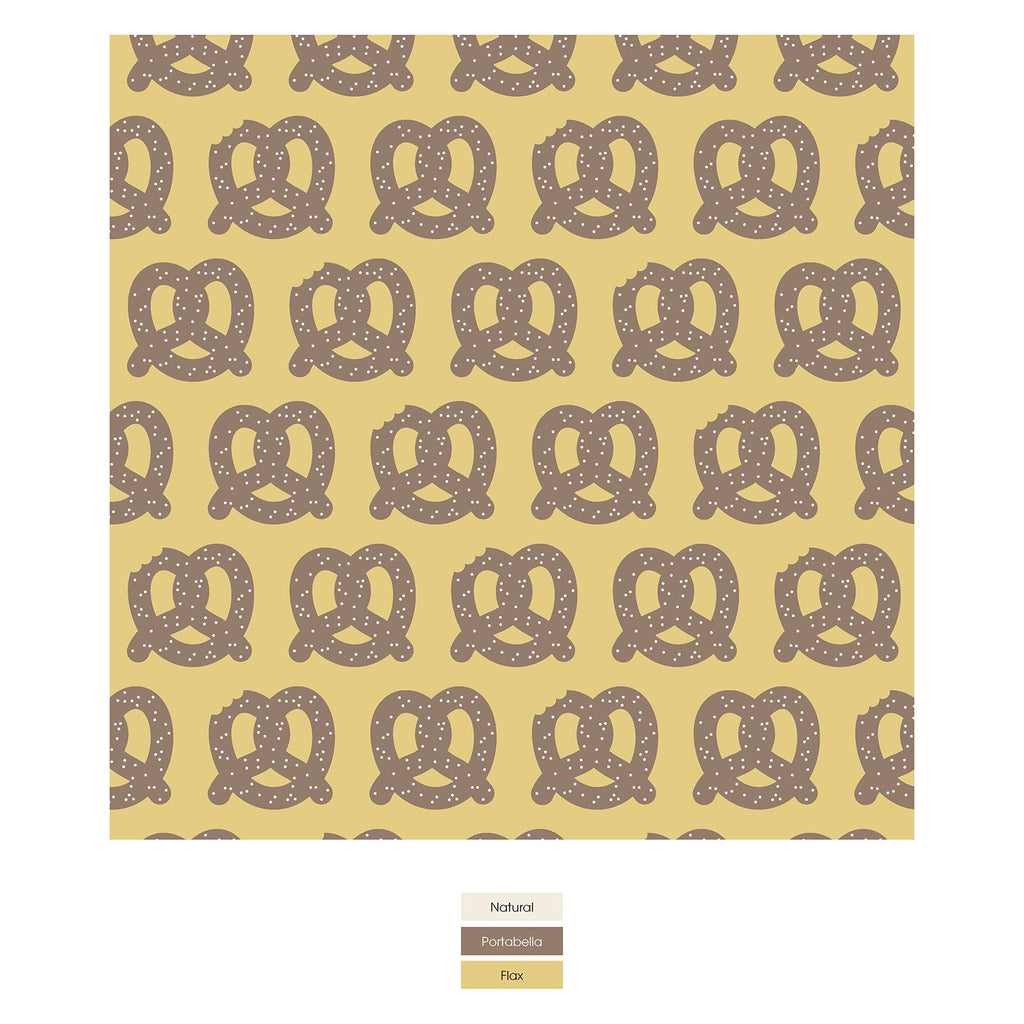 Men's Print Pajama Pants in Flax Giant Pretzel