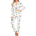 windmill pattern Women's Long Pajama Set