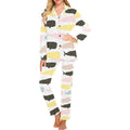 Whale dot pattern Women's Long Pajama Set
