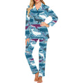 Whale design pattern Women's Long Pajama Set