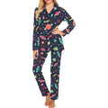 colorful space pattern planet star Women's Long Pajama Set