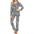 Zebra skin pattern Women's Long Pajama Set