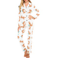 Cute Kangaroo pattern Women's Long Pajama Set