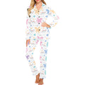 colorful unicorn rainbow heart pattern Women's Long Pajama Set